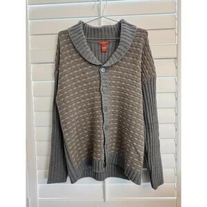 Sundance wool blend button down knit sweater size Medium